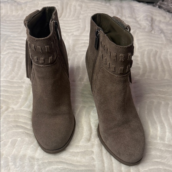 Jessica Simpson Shoes - Sold Jessica Simpson Taupe Suede Ankle Booties size 6